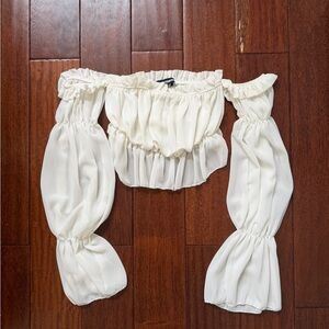 Women Ruffled Bottoms crop top